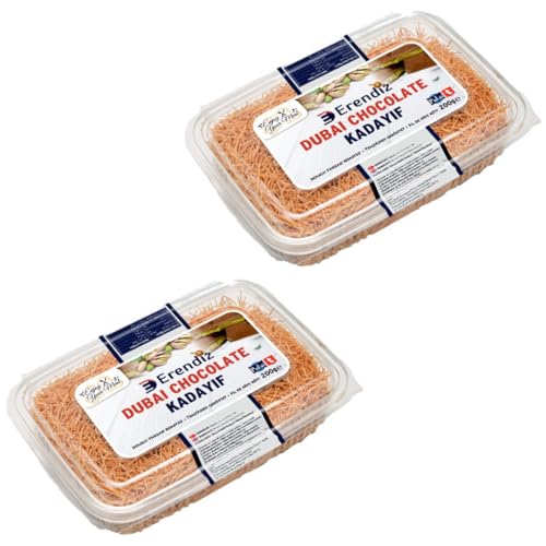 2 X Pufai Erendiz geröstet Kadaifi, Teigstrang, spezielles Kadayıf für Dubai-Schokolade, Engelshaar, in praktischer Verpackung mit guter Qualität, lange Haltbarkeit 200 Gramm 2 X Pufai Erendiz geröstet Kadaifi, Teigstrang, spezielles Kadayıf für Dubai-Schokolade, Engelshaar, in praktischer Verpackung mit guter Qualität, lange Haltbarkeit 200 Gramm von Pufai