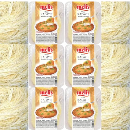 6 STÜCK x Kadayıf Teigfäden fertiges Dessert hauchdünn taze kadayıf dubai 500 Gramm mit pistazien 6 STÜCK x Kadayıf Teigfäden fertiges Dessert hauchdünn taze kadayıf dubai 500 Gramm mit pistazien von Pufai