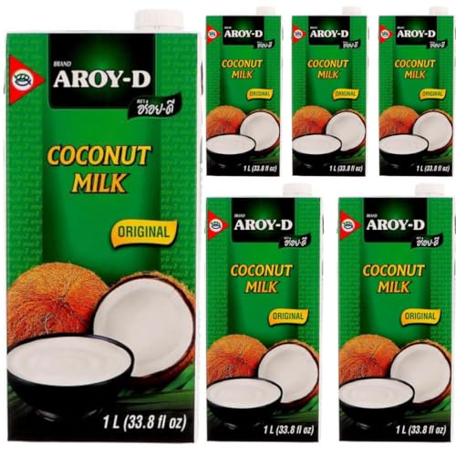 AROY-D Kokosnussmilch Kokosnussmilch Milch 1000 Mililiter x 6 Stück mit Pufai Lebensmittelgeschäft AROY-D Kokosnussmilch Kokosnussmilch Milch 1000 Mililiter x 6 Stück mit Pufai Lebensmittelgeschäft von Pufai