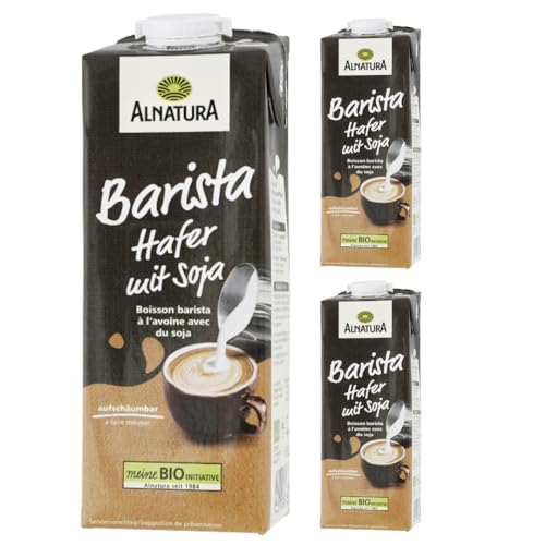 Alnatura Hafer Drink Barista mit Soja 1000 milliliter x 3 Stück von Pufai