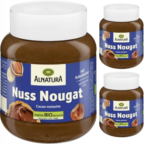 Alnatura Nuss-Nougat Creme Chocolate Spreads Schokoladenaufstriche 400 gramm x 3 STÜCK Alnatura Nuss-Nougat Creme Chocolate Spreads Schokoladenaufstriche 400 gramm x 3 STÜCK von Pufai