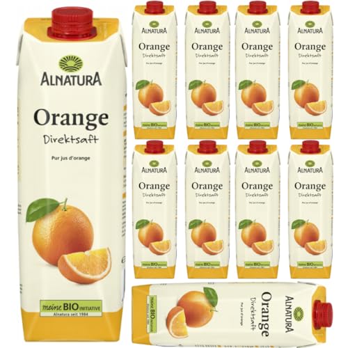Alnatura Orangensaft Fruchtgehalt 1000 Mililiter x 10 Stück von Pufai