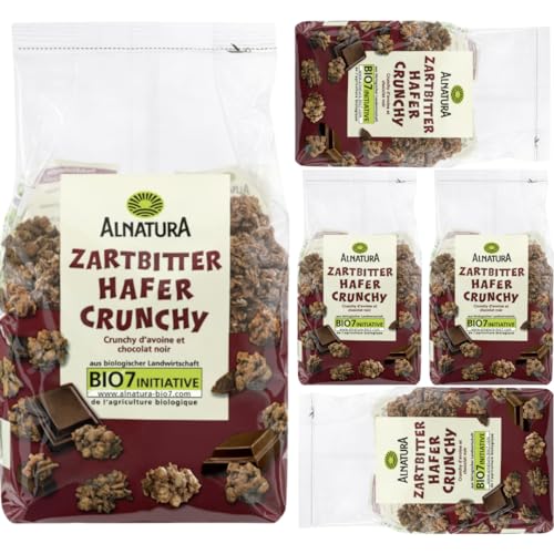 Alnatura Zartbitter Hafer Crunchy Muesli Cornflakes Cerealien 375 gramm x 5 STÜCK Alnatura Zartbitter Hafer Crunchy Muesli Cornflakes Cerealien 375 gramm x 5 STÜCK von Pufai