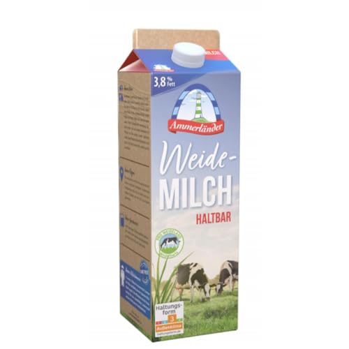 Ammerländer Weidemilch 3, 8% haltbar Milch 1000 Mililiter Ammerländer Weidemilch 3, 8% haltbar Milch 1000 Mililiter von Pufai