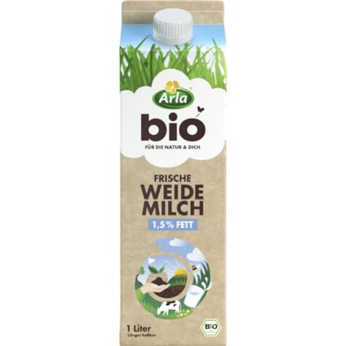Arla Frische Weidemilch 1,5% Kuhmilch Milch 1000 Milliliter [Frischegarantie] von Pufai