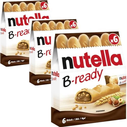 B-ready Kakao-Haselnuss-Creme-Waffel Biscuits 132 Gramm x 3 STÜCK B-ready Kakao-Haselnuss-Creme-Waffel Biscuits 132 Gramm x 3 STÜCK von Pufai