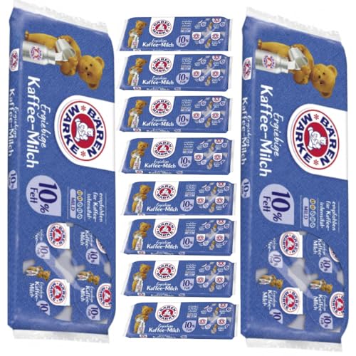 Bärenmarke Ergiebige Kaffee-Milch 10% Fett Portionspackungen 10 x 7,50 Gramm x 10 Packungen Bärenmarke Ergiebige Kaffee-Milch 10% Fett Portionspackungen 10 x 7,50 Gramm x 10 Packungen von Pufai
