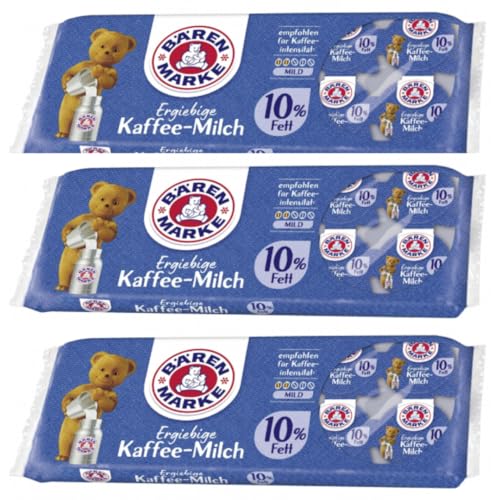 Bärenmarke Ergiebige Kaffee-Milch 10% Fett Portionspackungen 10 x 7,50 Gramm x 3 Packungen Bärenmarke Ergiebige Kaffee-Milch 10% Fett Portionspackungen 10 x 7,50 Gramm x 3 Packungen von Pufai