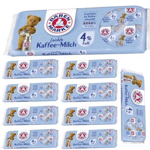 Bärenmarke Leichte Kaffee-Milch 4% Fett Portionspackungen 10 x 7,50 Gramm x 10 Packungen Bärenmarke Leichte Kaffee-Milch 4% Fett Portionspackungen 10 x 7,50 Gramm x 10 Packungen von Pufai