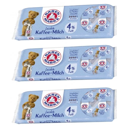 Bärenmarke Leichte Kaffee-Milch 4% Fett Portionspackungen 10 x 7,50 Gramm x 3 Packungen Bärenmarke Leichte Kaffee-Milch 4% Fett Portionspackungen 10 x 7,50 Gramm x 3 Packungen von Pufai