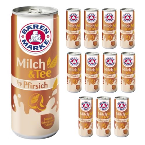 Bärenmarke Milch & Tee Typ Pfirsich 250 ml x 12 Stück von Pufai