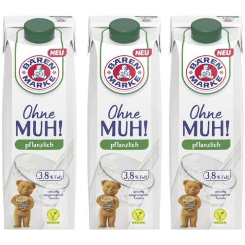Bärenmarke Ohne MUH! pflanzlich 3,8% Fett 1000 milliliter x 3 STÜCK Bärenmarke Ohne MUH! pflanzlich 3,8% Fett 1000 milliliter x 3 STÜCK von Pufai