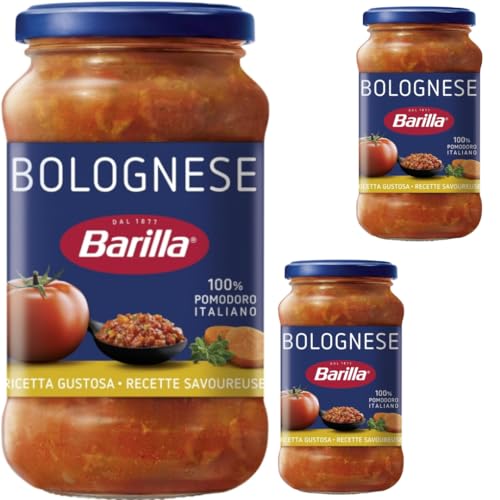 Barilla Nudelsauce Bolognese Soße Pasta-Sauce 400 gramm x 3 STÜCK von Pufai