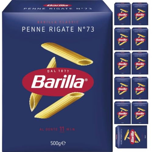 Barilla Pasta Nudeln Penne Rigate No 73 pasta 500 gramm x 12 Stück von Pufai