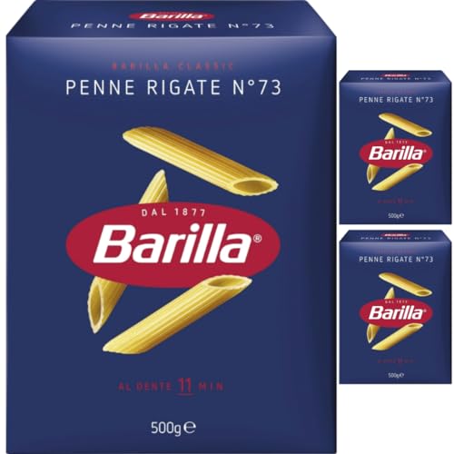 Barilla Pasta Nudeln Penne Rigate No 73 pasta 500 gramm x 3 Stück von Pufai