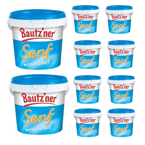 Senf mittelscharf Eimer 200 ml x 10 Stücks von Pufai