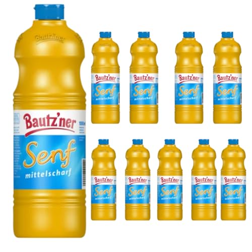 Bautz´ner Senf mittelscharf Flasche 1000 ml x 10 Stücks von Pufai