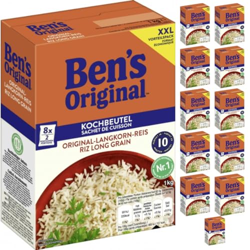 Ben's Original Original-Langkorn-Reis 1000 gramm x 12 Stück von Pufai