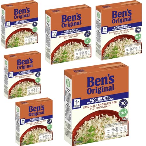 Ben's Original Original-Langkorn-Reis 20 Minuten 500 gramm x 6 Stück von Pufai