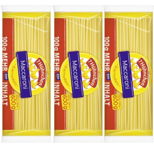 Birkel 7 Hühnchen Eiernudeln Maccaroni Pasta Nudeln Spiralnudeln 600 gramm x 3 Stück Birkel 7 Hühnchen Eiernudeln Maccaroni Pasta Nudeln Spiralnudeln 600 gramm x 3 Stück von Pufai