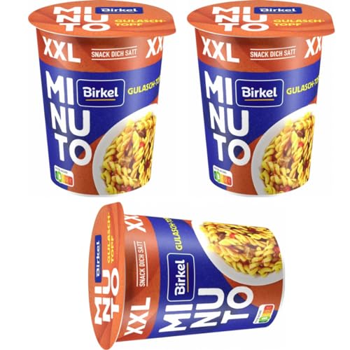 Birkel Minuto XXL Gulaschtopf Nudeln pasta 80 gramm x 3 Stück Birkel Minuto XXL Gulaschtopf Nudeln pasta 80 gramm x 3 Stück von Pufai