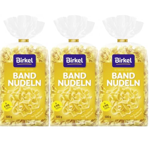 Birkel's No. 1 Bandnudeln Pasta Nudeln 500 gramm x 3 Stück von Pufai