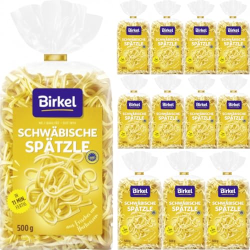 Birkel's No. 1 Schwäbische Spätzle Pasta Nudeln 500 gramm x 12 Stück von Pufai