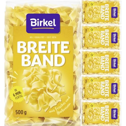 Birkel's No.1 Bandnudeln breit Pasta Nudeln 500 gramm x 6 Stück von Pufai