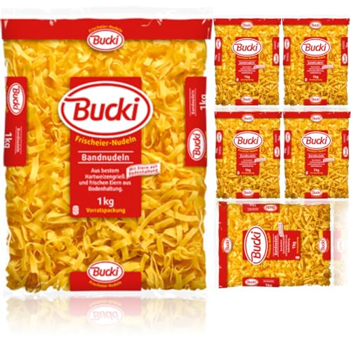 Bucki Bandnudeln pasta nudeln 1000 gramm x 6 Stück von Pufai