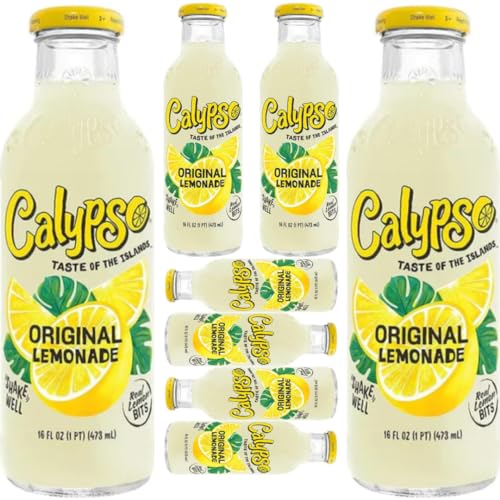 Calypso Original Lemonade Glasflasche 473 Milliliter x 8 Stück von Pufai
