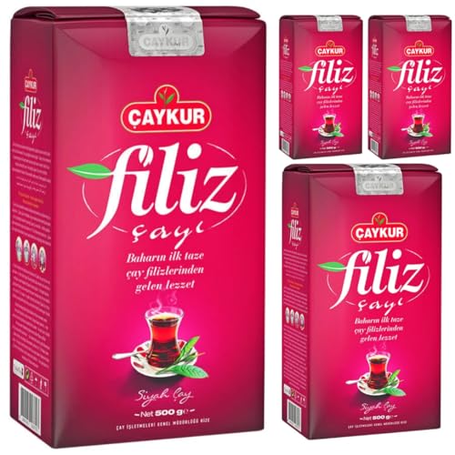 Caykur Filiz Schwarzer Tee Luxus-Mischung Tee Schwarzer Tee lose 500g X 4 PACKUNGEN von Pufai