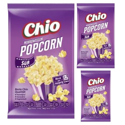 Chio, Mikrowellen-Popcorn-Dessert, Instant-Snack-Popcorn 100 Gramm x 3 Stück Chio, Mikrowellen-Popcorn-Dessert, Instant-Snack-Popcorn 100 Gramm x 3 Stück von Pufai