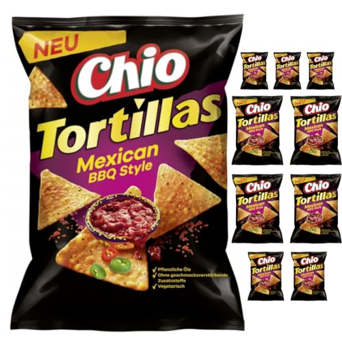 Chio Tortillas Chips Mexican BBQ Style 110 g x 10 Stück von Pufai