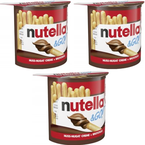 Chocolate Spreads Schokoladenaufstriche Knusprige Brot-Sticks und Nuss-Nugat-Creme.52 Gramm x 3 STÜCK von Pufai