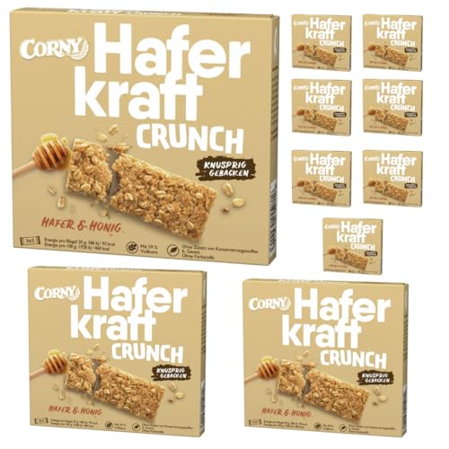 Crunch Hafer & Honig 3 x 40 g X 10 Packungen von Pufai