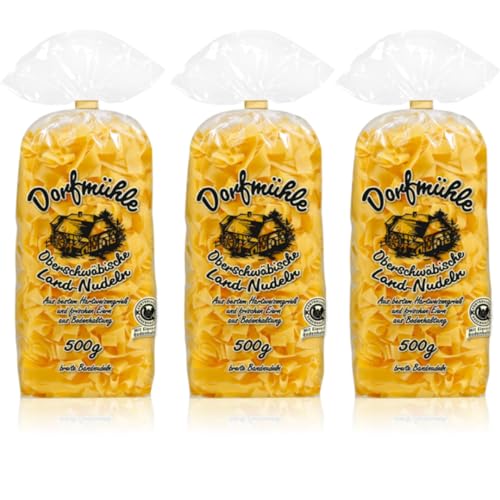 Dorfmühle Bandnudeln breit pasta nudeln 500 gramm x 3 Stück Dorfmühle Bandnudeln breit pasta nudeln 500 gramm x 3 Stück von Pufai
