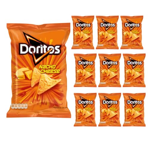 Doritos Original Nacho Cheese Chips Köstliche Maischips 170 Gramm x 10 Stück von Pufai