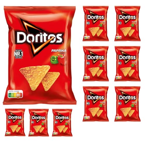 Doritos Original Pepper Chips Köstliche Maischips 110 Gramm x 10 Stück von Pufai