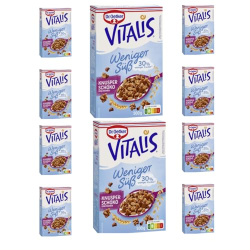 Weniger Süß Knusper Schoko Müsli 500 gr X 10 Packungen Weniger Süß Knusper Schoko Müsli 500 gr X 10 Packungen von Pufai