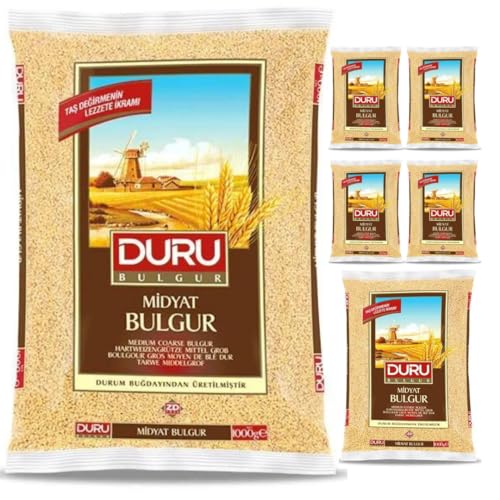 Duru Bulgur Midyat 1000 Gramm x 6 Stück von Pufai