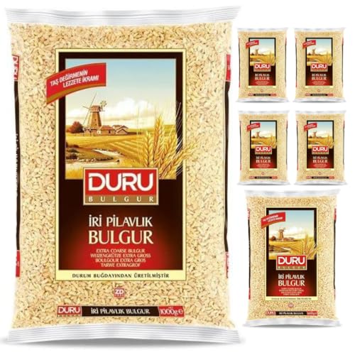 Duru Bulgur extra grob 1000 Gramm x 6 Stück von Pufai
