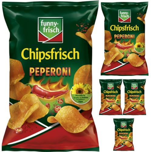 Funny-frisch Chipsfrisch Peperoni Chips Cracker 150 gramm x 5 Stück Funny-frisch Chipsfrisch Peperoni Chips Cracker 150 gramm x 5 Stück von Pufai