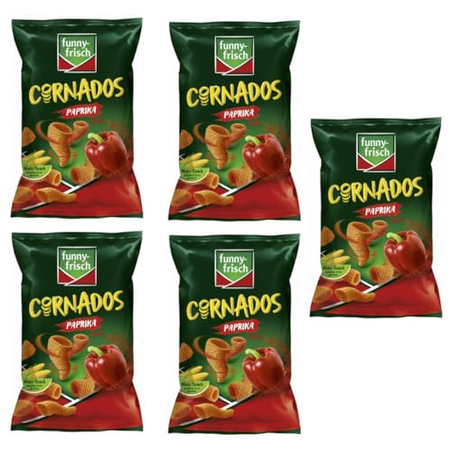 Funny-frisch Cornados Paprika Chips Cracker 80 gramm x 5 Stück Funny-frisch Cornados Paprika Chips Cracker 80 gramm x 5 Stück von Pufai