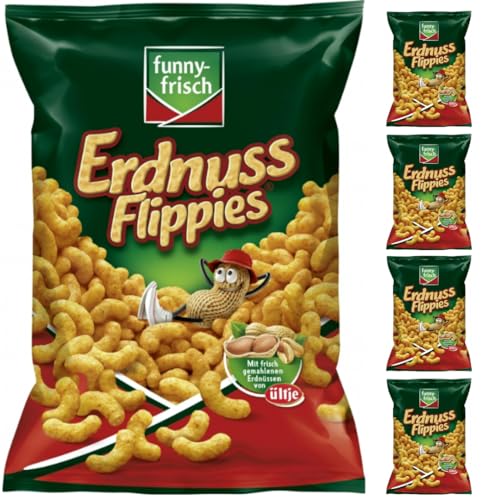 Funny-frisch Erdnuss Flippies chips crackers 200 gramm x 5 Stück von Pufai