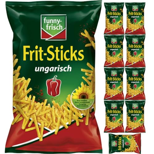 Funny-frisch Frit Sticks ungarisch Chips Cracker 100 gramm x 10 Stück von Pufai