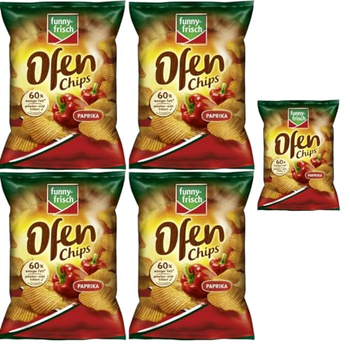 Funny-frisch Ofen Chips Paprika Chips Cracker 125 gramm x 5 Stück Funny-frisch Ofen Chips Paprika Chips Cracker 125 gramm x 5 Stück von Pufai