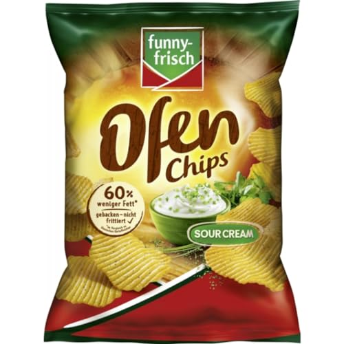 Funny-frisch Ofen Chips Sour Cream Chips Cracker 125 gramm Funny-frisch Ofen Chips Sour Cream Chips Cracker 125 gramm von Pufai