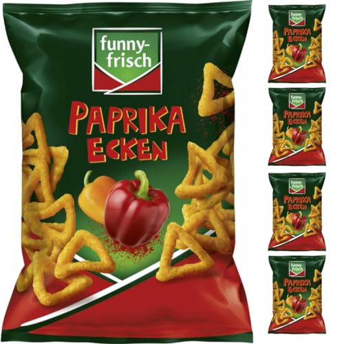 Funny-frisch Paprika Ecken Chips Cracker 75 gramm x 5 Stück von Pufai