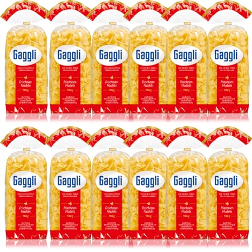 Gaggli Bandnudeln breit pasta nudeln 500 gramm x 12 Stück von Pufai