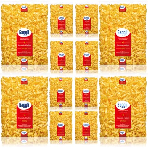 Gaggli Bandnudeln halbbreit pasta nudeln 2500 gramm x 12 Stück Gaggli Bandnudeln halbbreit pasta nudeln 2500 gramm x 12 Stück von Pufai